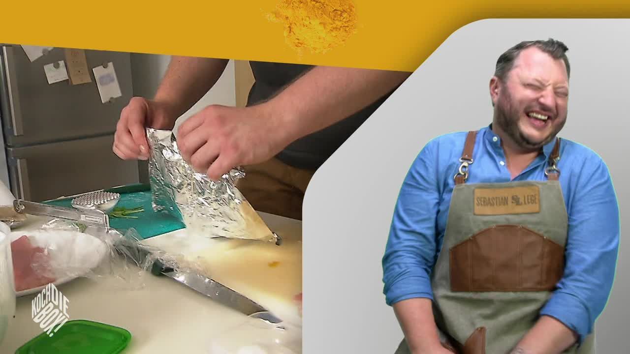 Zu einem guten Lacher fehlt dem Profi nur noch ein gutes Essen!